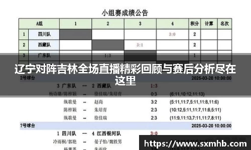 辽宁对阵吉林全场直播精彩回顾与赛后分析尽在这里